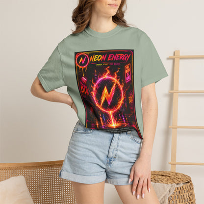 Neon Energy Power Runs The Block — BDX Energy Series — BDX Tee